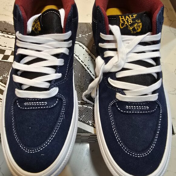 Vans Skate Half Cab Navy / Burgundy VN0A2Z34YY3 Skateboarding Shoes MENS 10 NEW - Picture 2 of 15